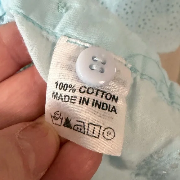 Melissa Odabash Becky Sky Blue Shirt Dress Mini Length Women’s Size Medium - Picture 6 of 12